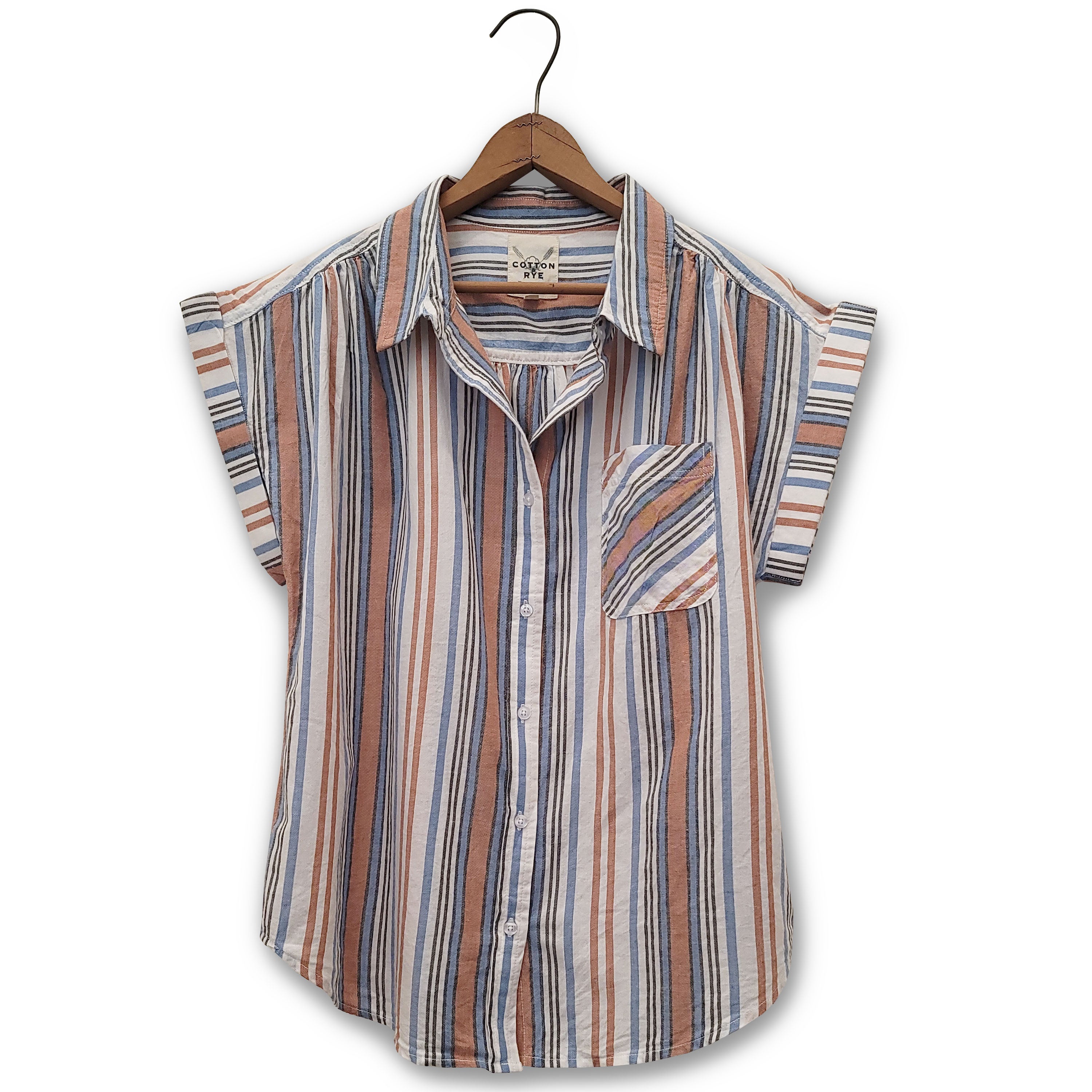 Stripe Shirt by Cotton & Rye #CRW932M Multi