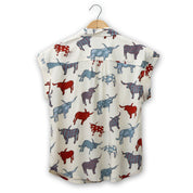 Arty Americana Longhorn Print Shirt by Cotton & Rye #CRW713N
