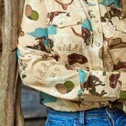 Buckin' Bronc Long Sleeve Snap Shirt by Cotton & Rye #CRW9200