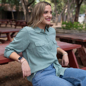 Long Sleeve Snap Shirt by Cotton & Rye #CRW9223GN