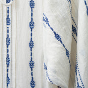 Blue Embroidery Dress by Cotton & Rye #CRWD8012