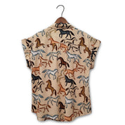 Wild Horses Print Shirt by Cotton & Rye #CRW915M