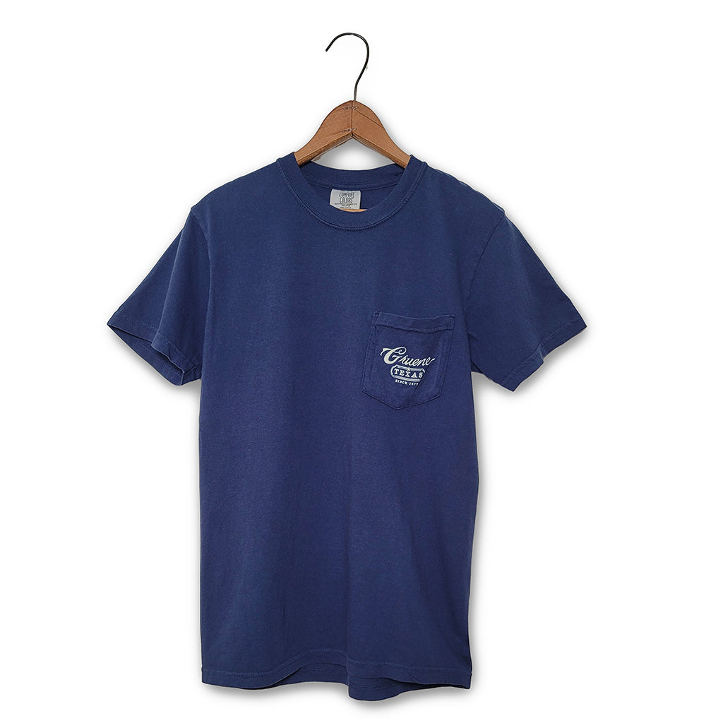 Downtown Gruene Comfort Colors Pocket Tee