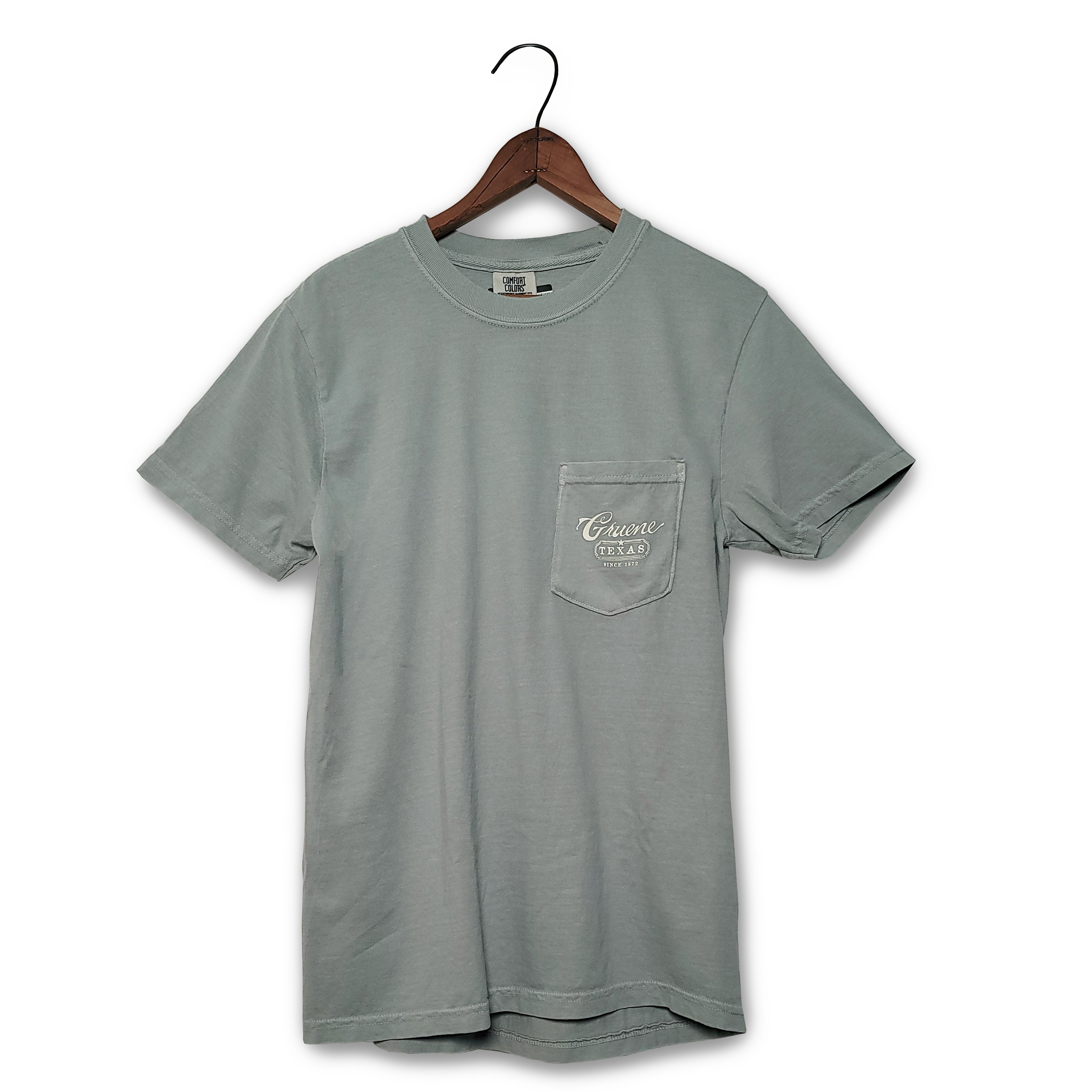 Downtown Gruene Comfort Colors Pocket Tee