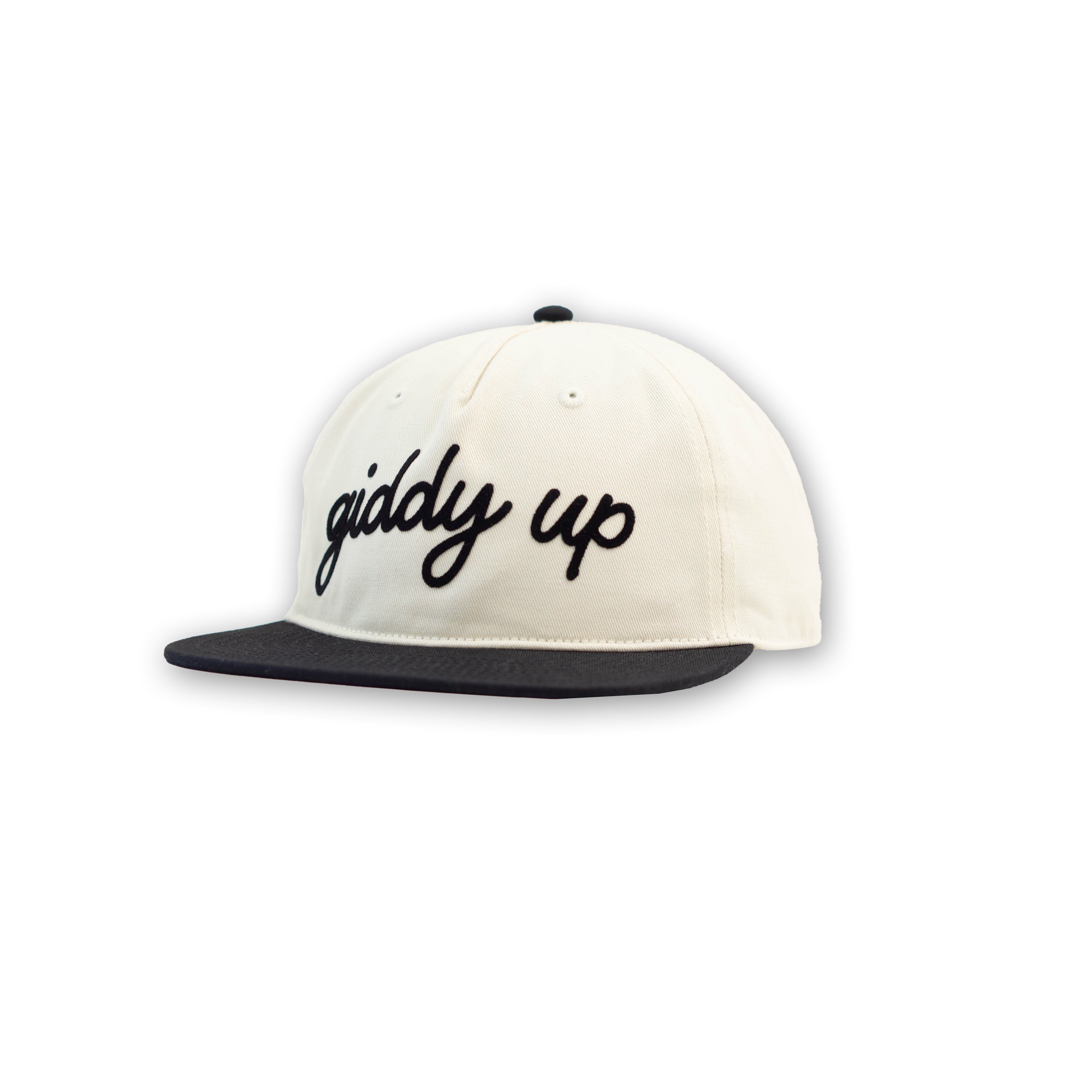 Giddy Up Cursive 2 Tone Cap by Frankie Jean