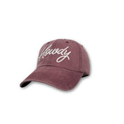 Howdy cursive hat by Frankie Jean