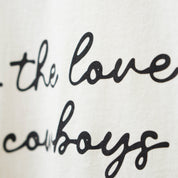 For The Love of Cowboys Cropped Tee by Rodeo Hippie