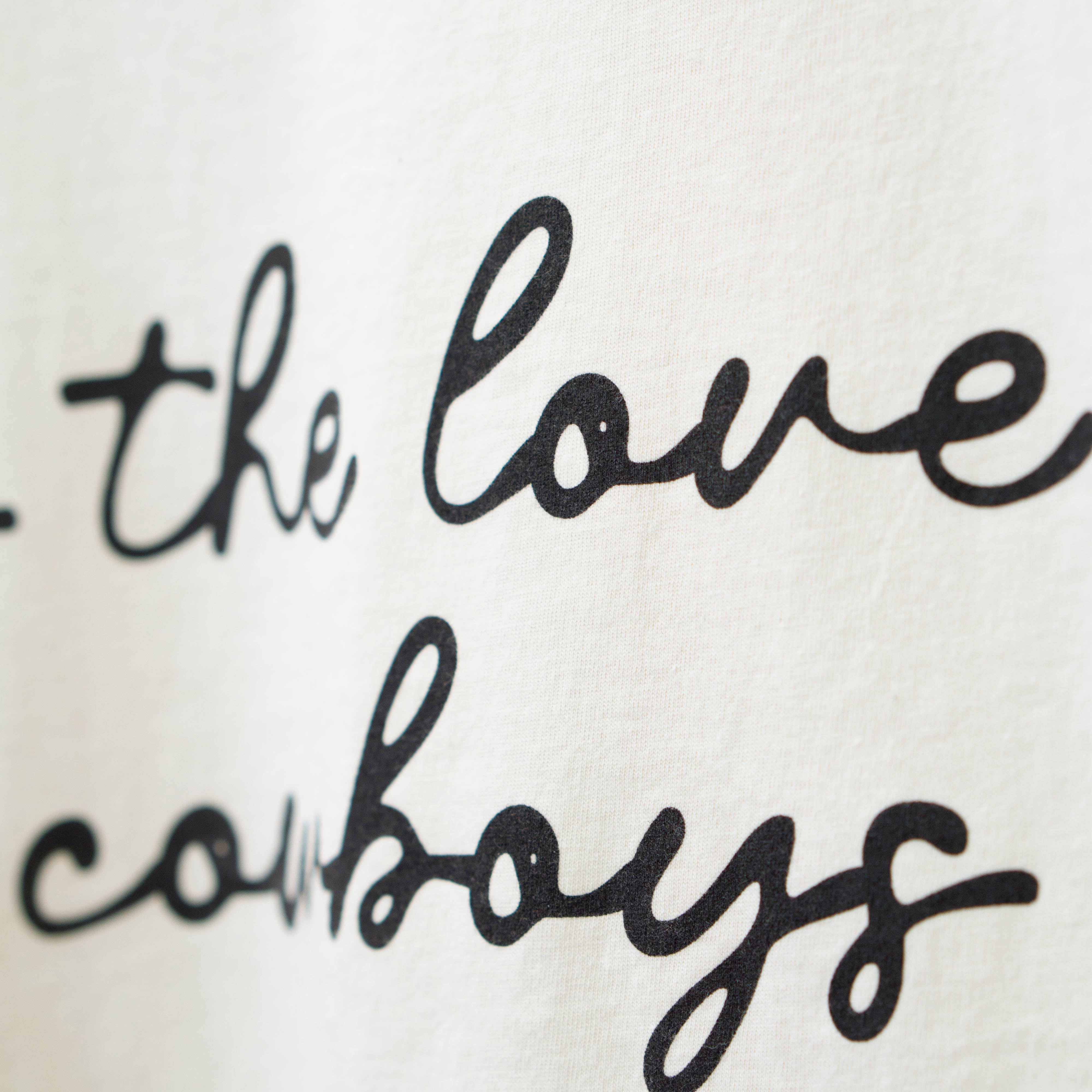 For The Love of Cowboys Cropped Tee by Rodeo Hippie