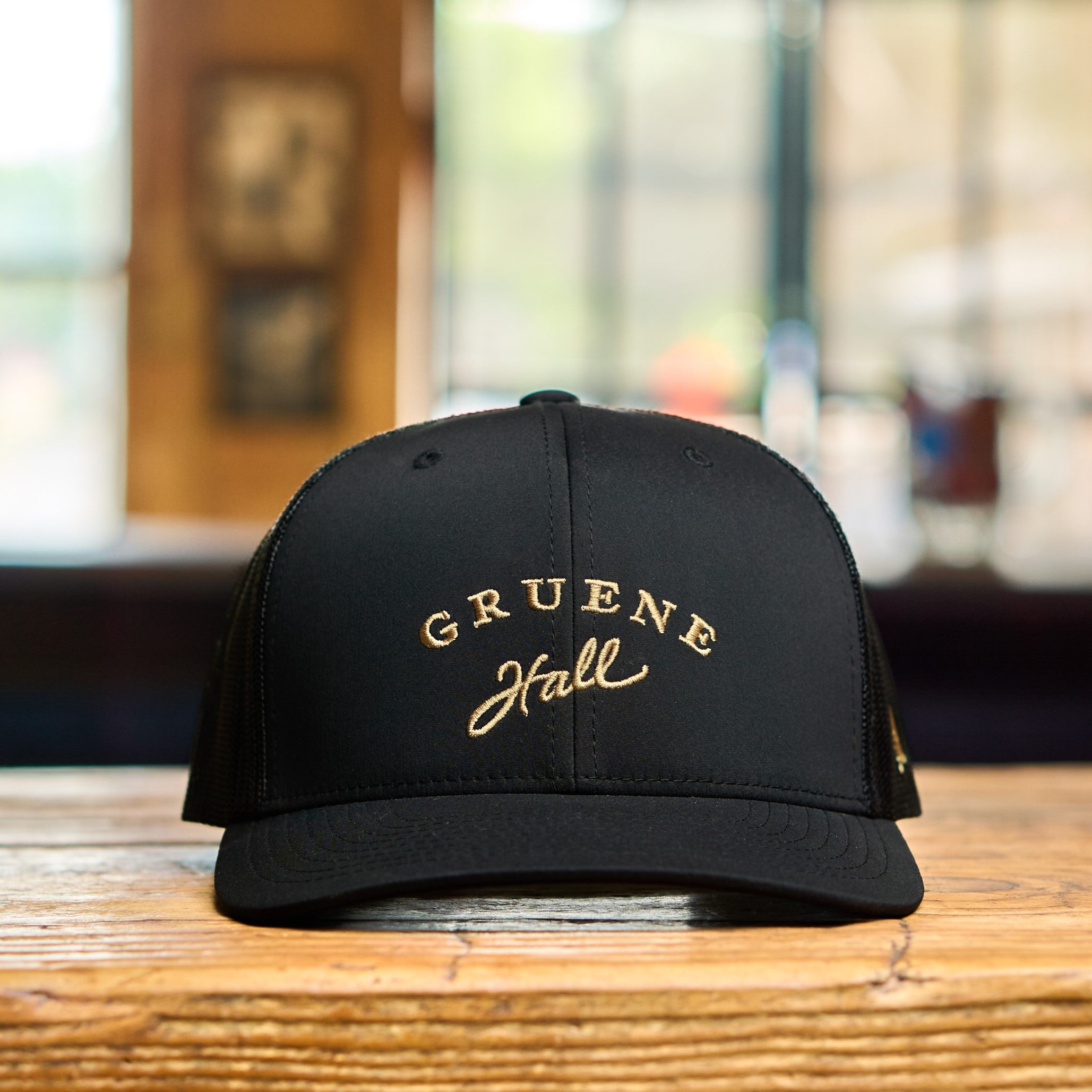 Hooey x Gruene Hall Embroidered Logo Cap #GH2415T-BK