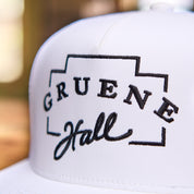 Hooey x Gruene Hall Logo Silhouette Embroidered Cap #GH2416T-WH