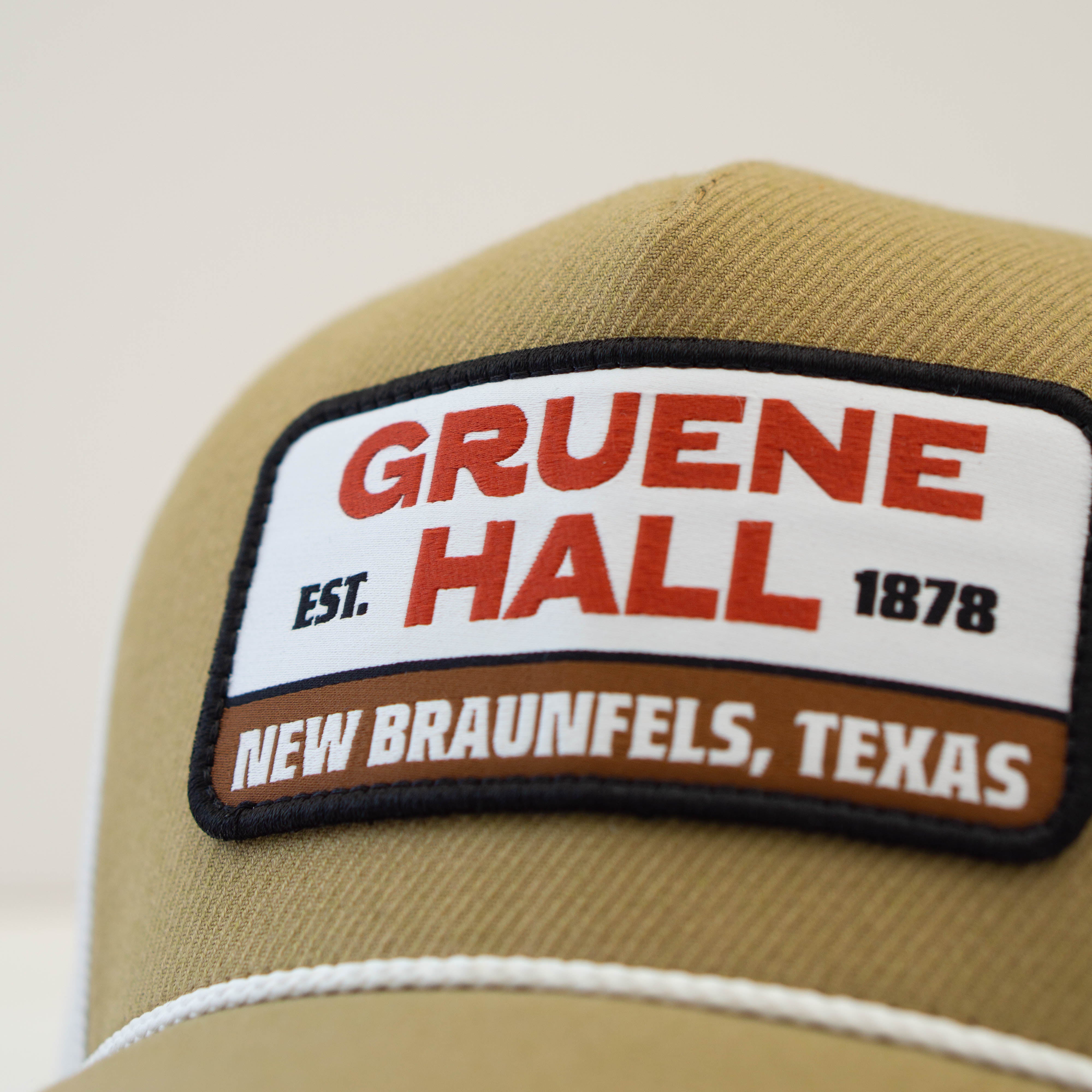 Hooey x Gruene Hall Rectangle Patch Cap #GH2506T-TNWH