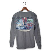 Gruene Boot Scene Comfort Colors Long Sleeve Tee