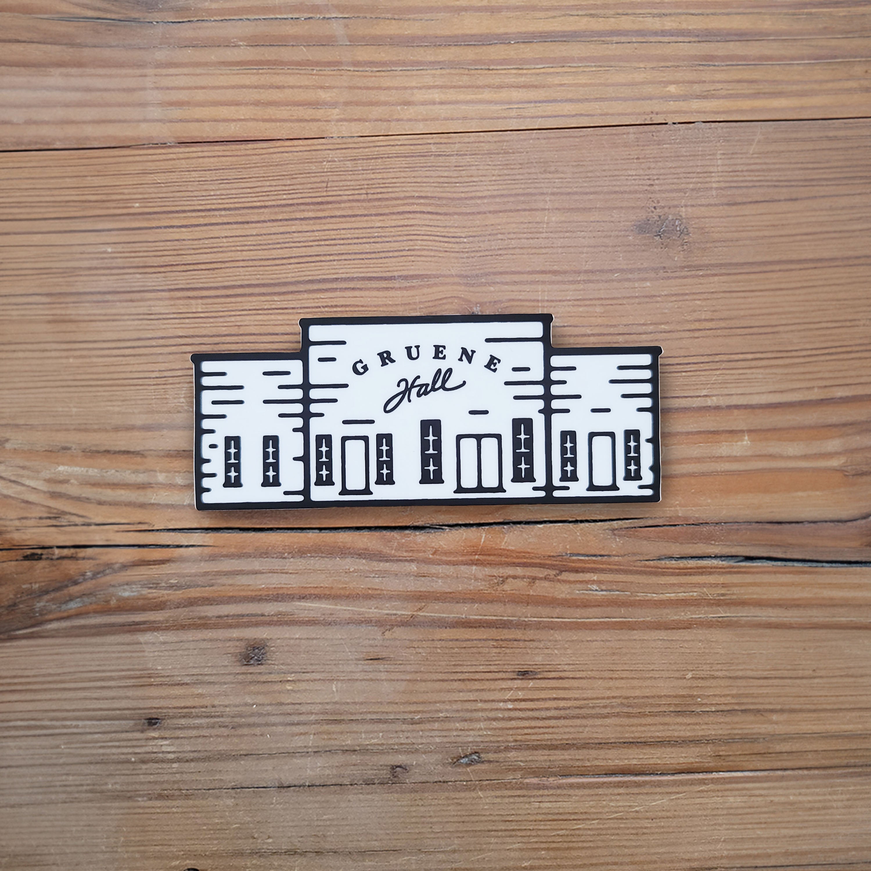 Gruene Hall Standard Building Sketch Sticker