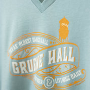 Gruene Hall Cold Beer Label V-Neck Tee