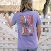Gruene Hall Colorful Boots Comfort Colors Tee