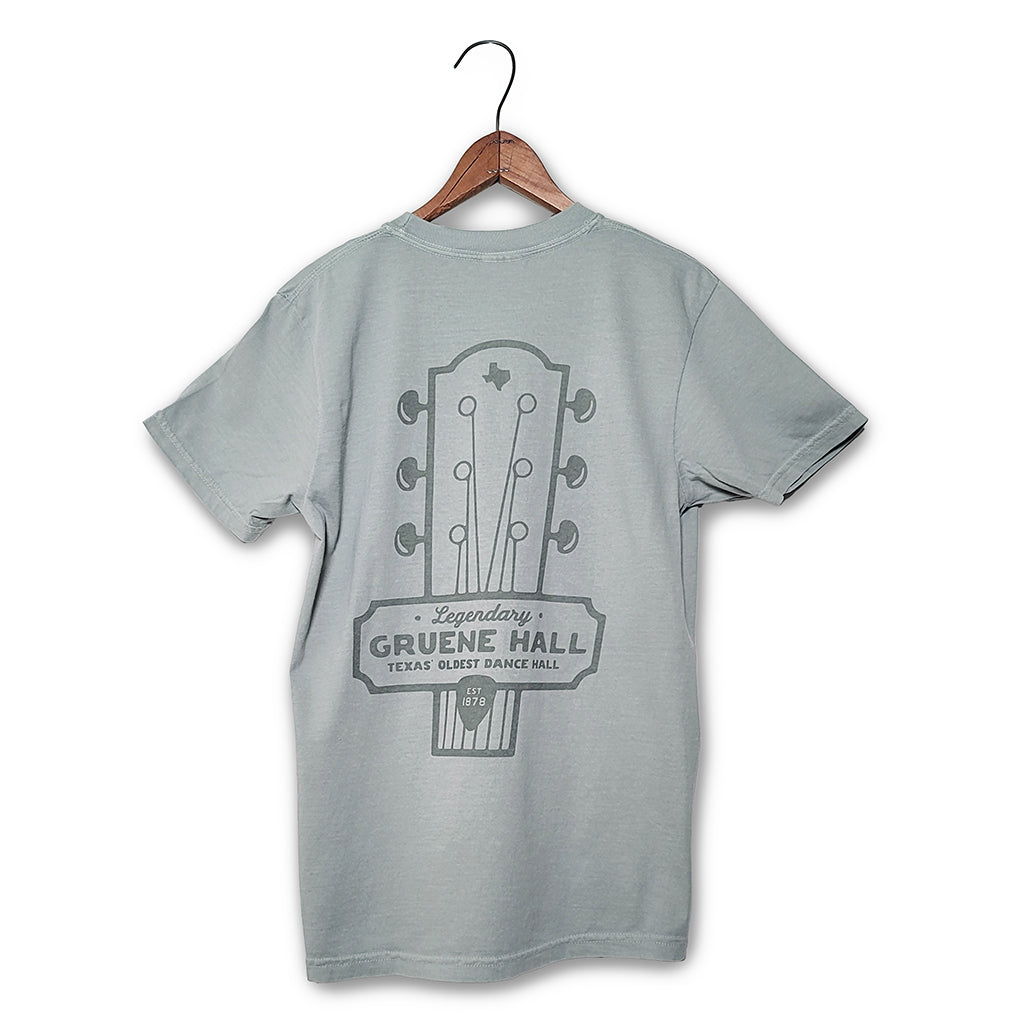 Gruene Hall Guitar Fret Comfort Colors Pocket Tee