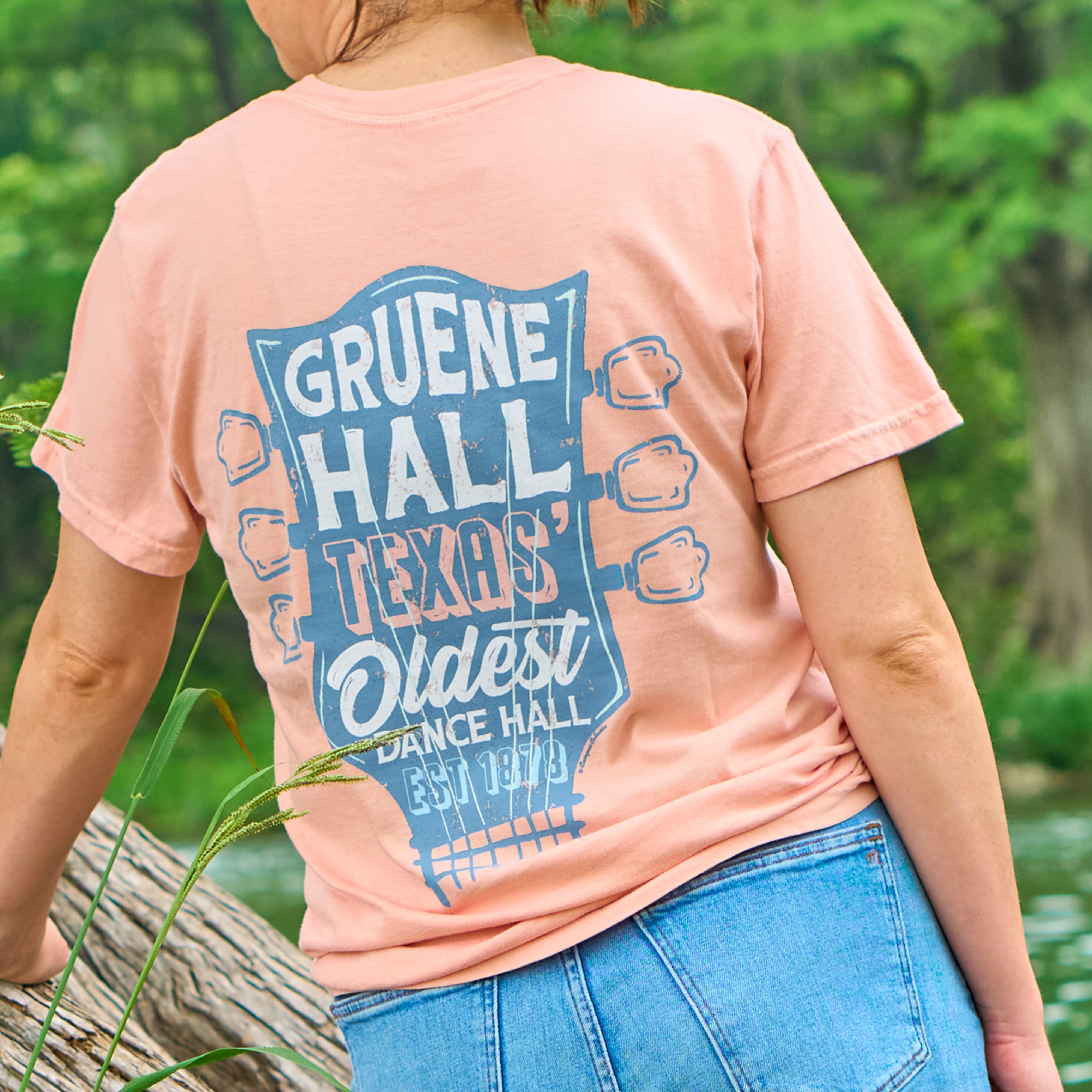 Gruene Hall Guitar Type Comfort Colors Tee