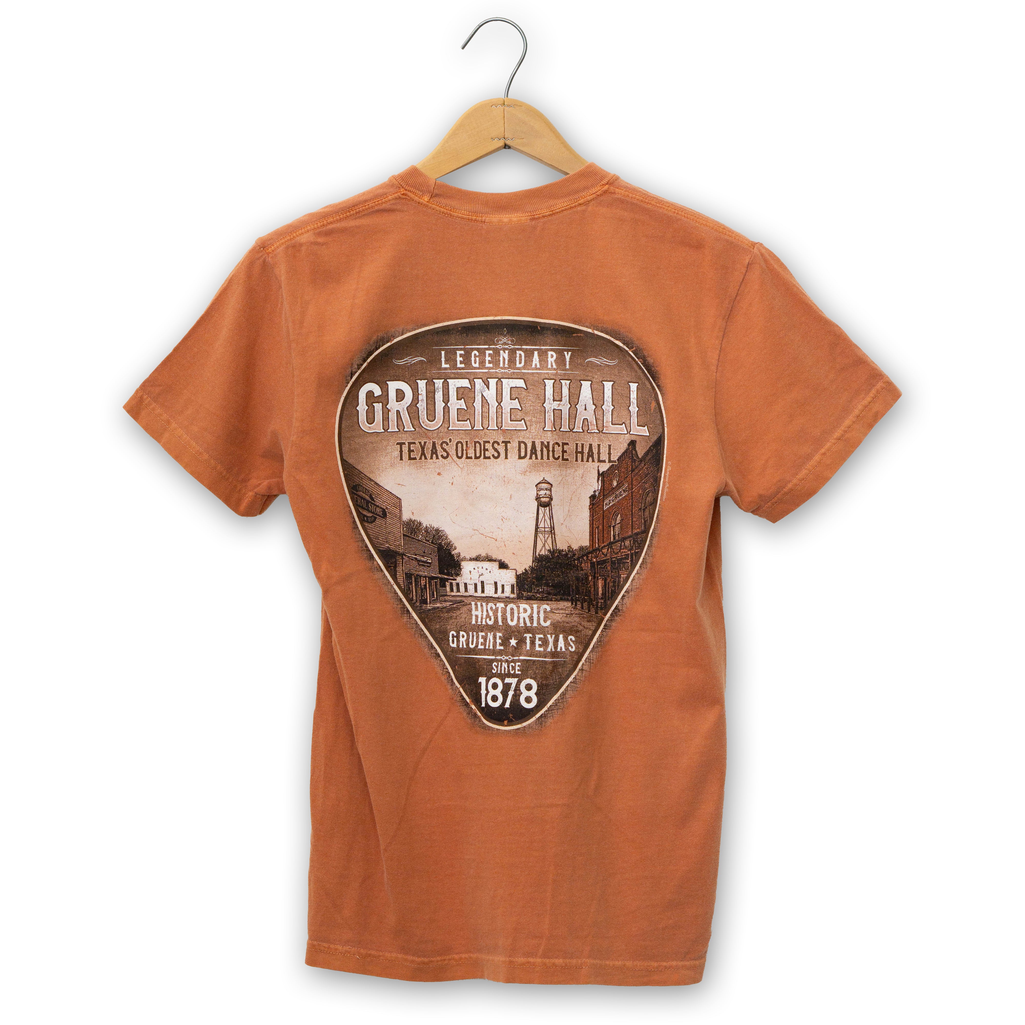 Gruene Hall Legendary Guitar Pick Comfort Colors Tee