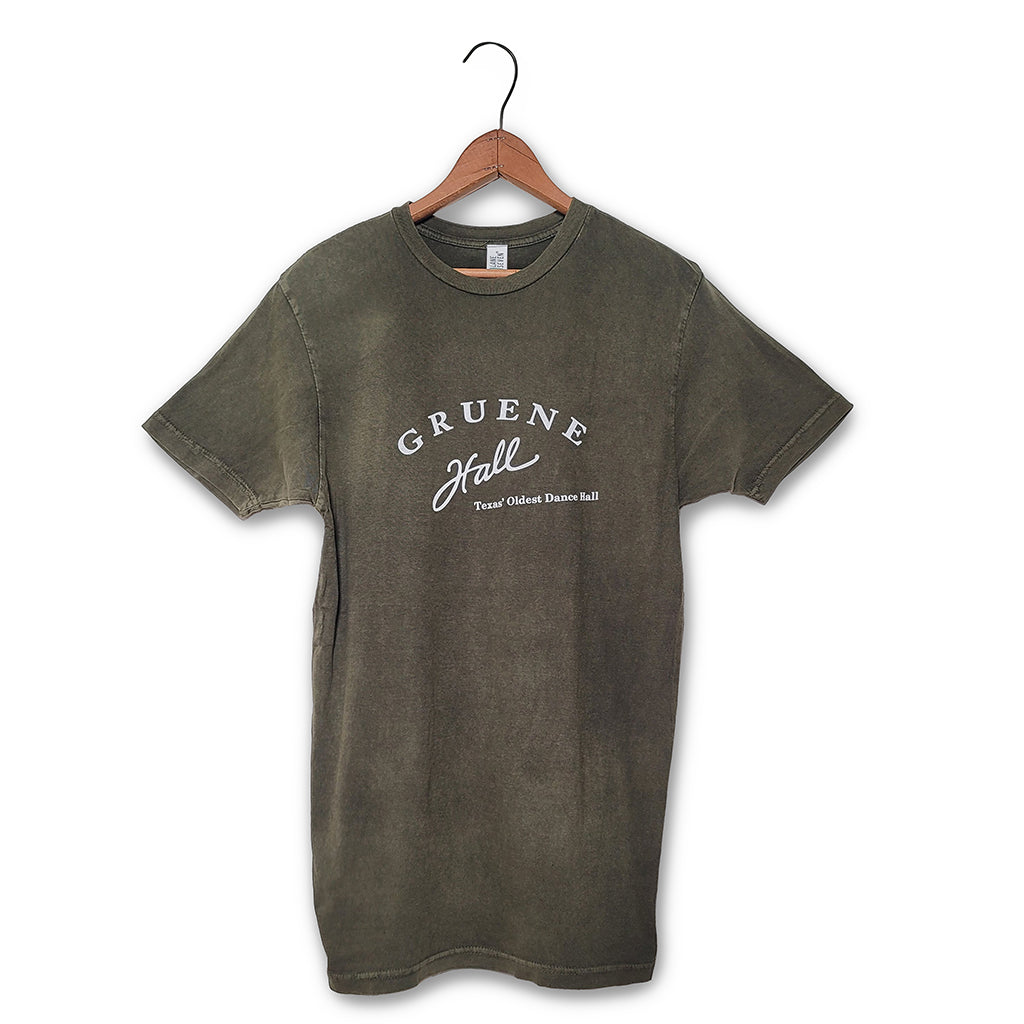 Gruene Hall logo mineral wash tee