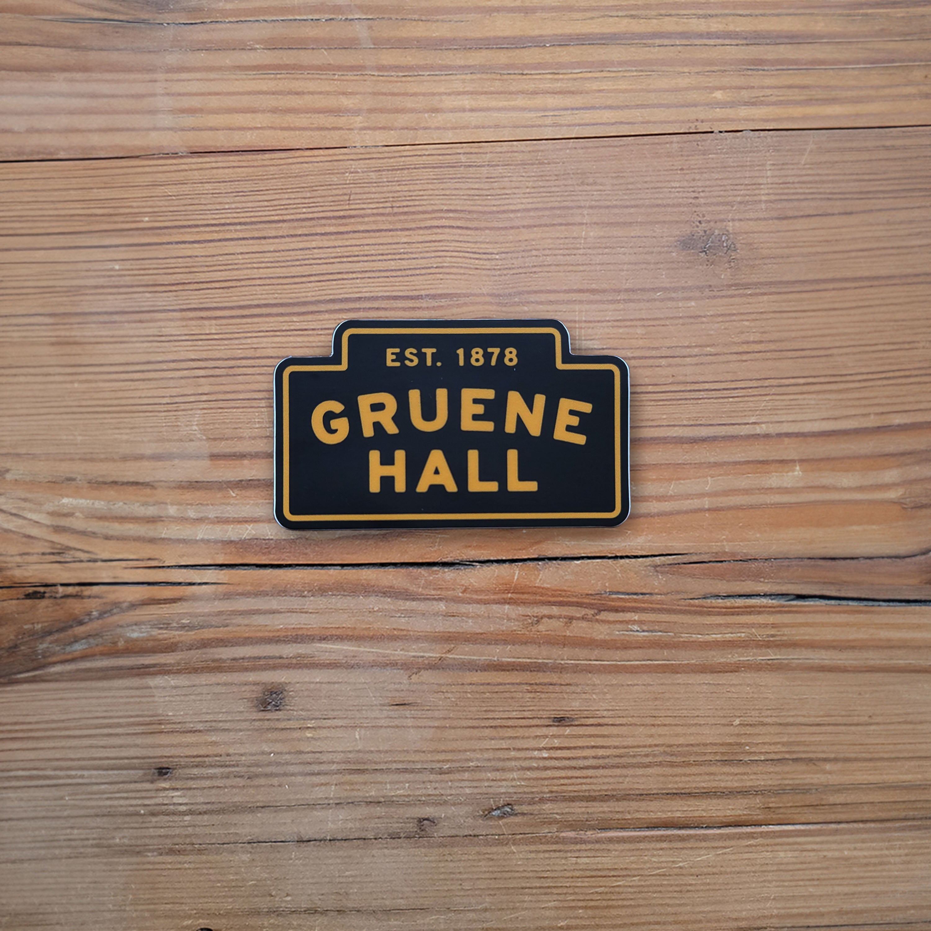 Gruene Hall Minimal Black Sticker