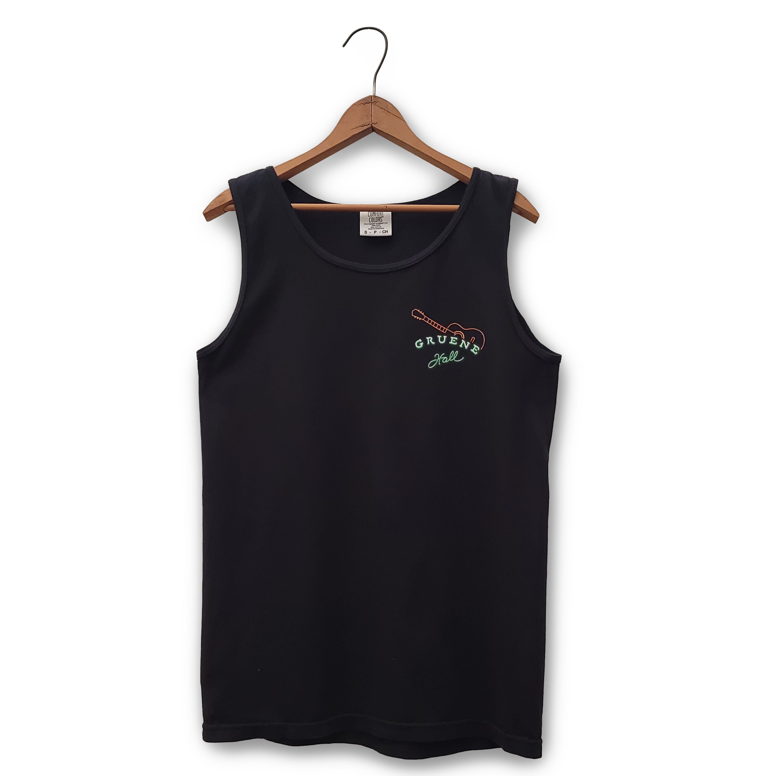 Gruene Hall Neon Guitar Comfort Colors Tank