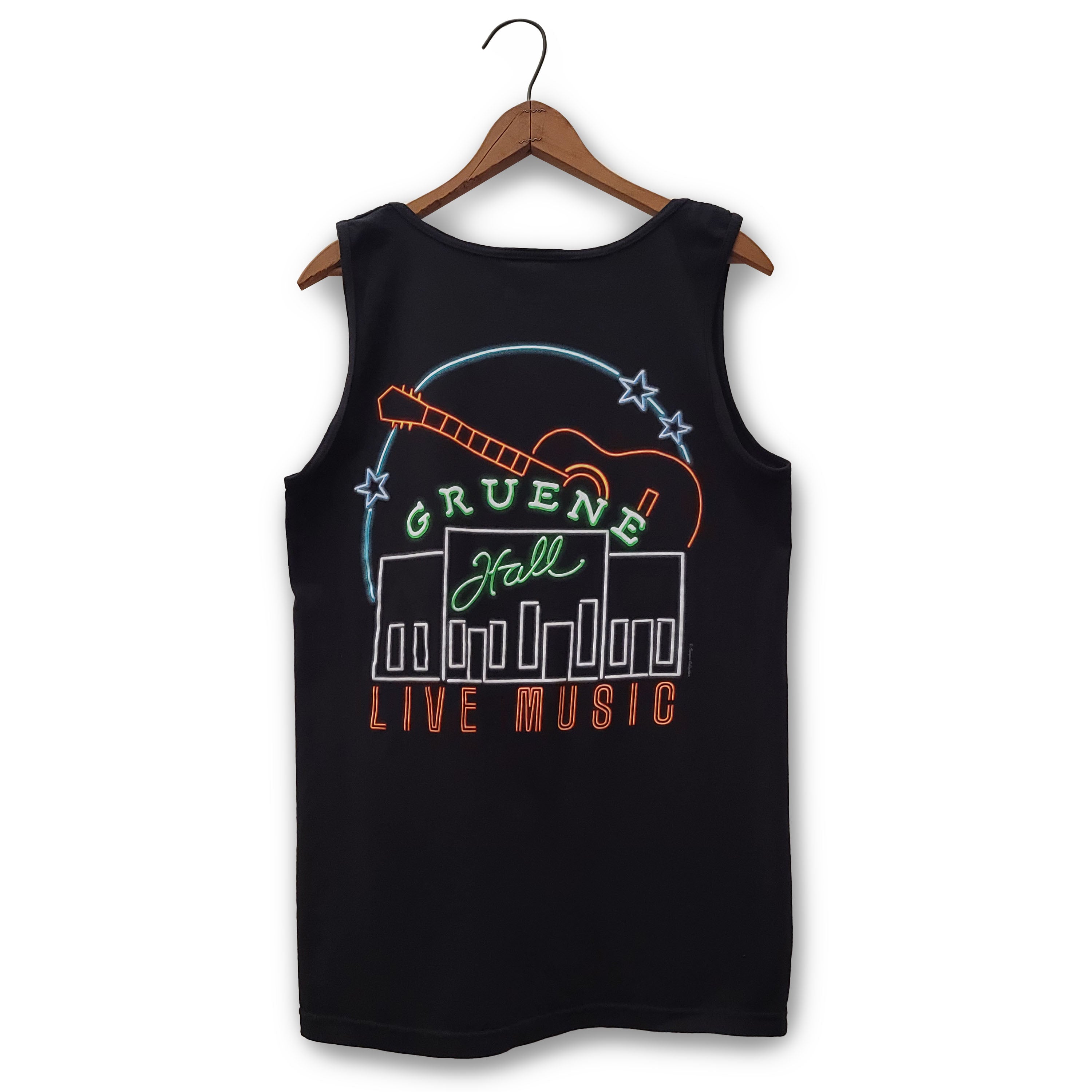 Gruene Hall Neon Guitar Comfort Colors Tank