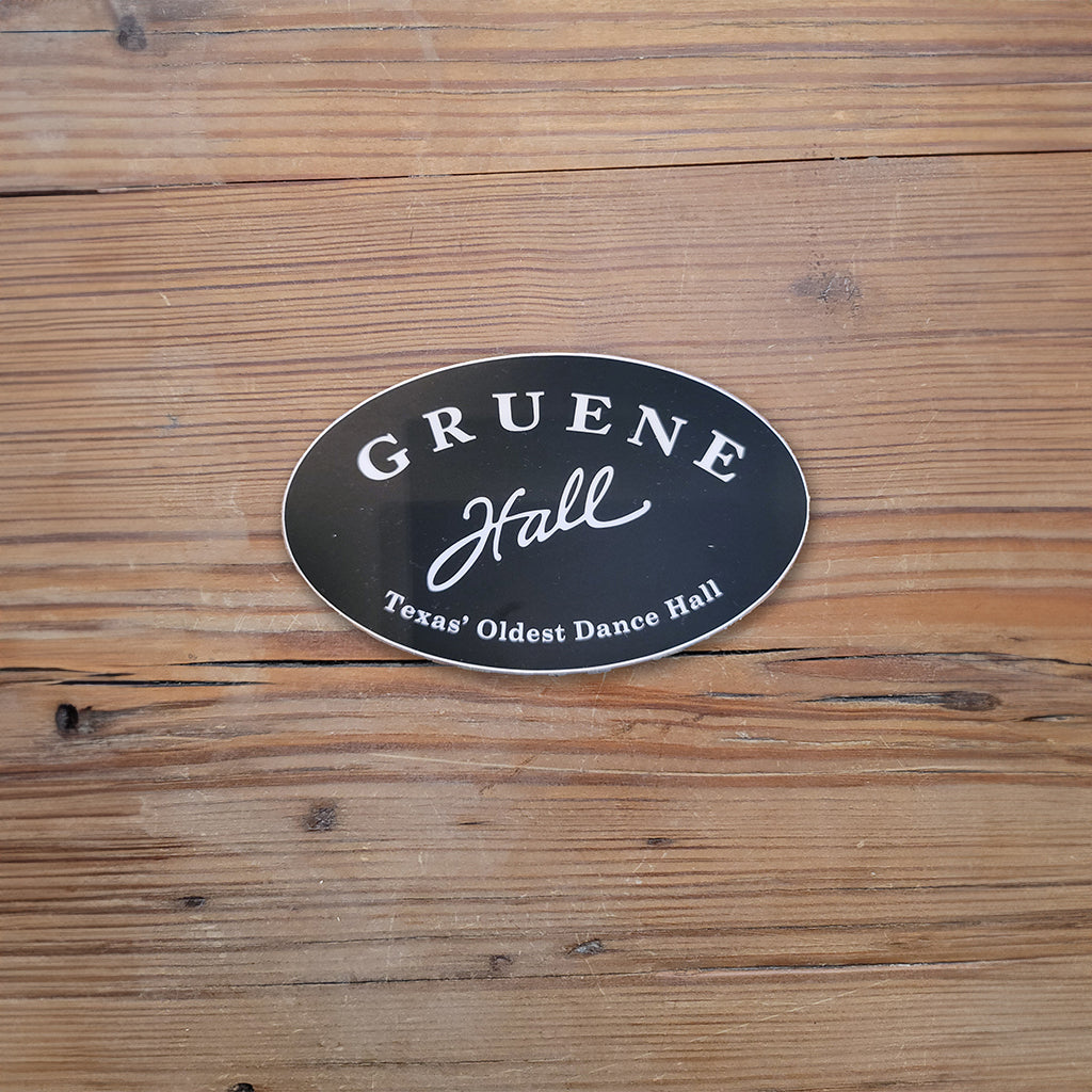 Gruene Hall Logo Oval Sticker