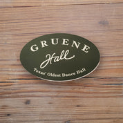 Gruene Hall Logo Oval Sticker