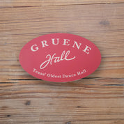 Gruene Hall Logo Oval Sticker