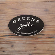 Gruene Hall Logo Oval Sticker