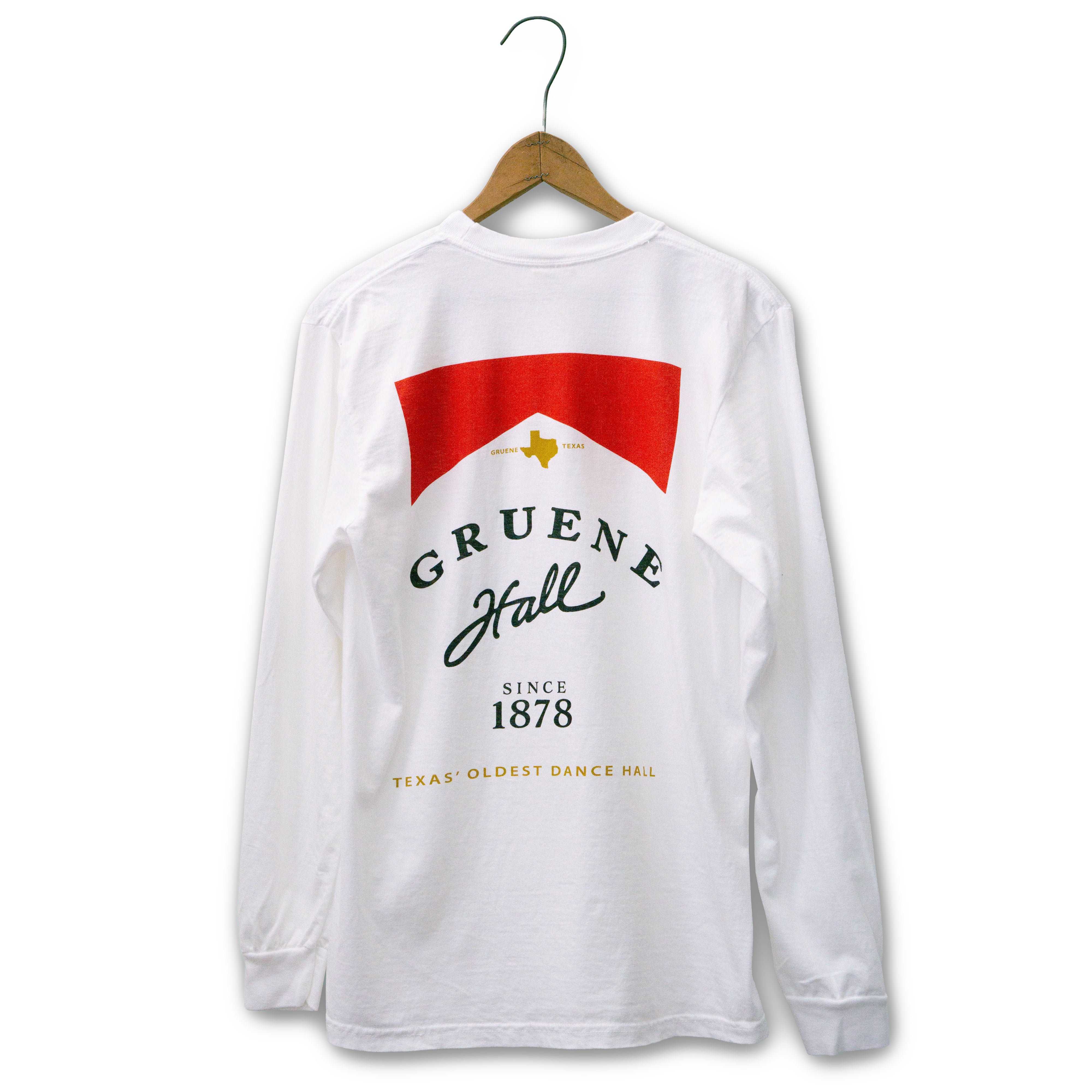 Gruene Hall Red Pack Comfort Colors Long Sleeve Tee