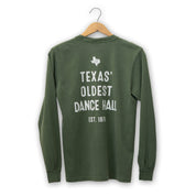 Gruene Hall Texas 1878 Comfort Colors Long Sleeve Tee