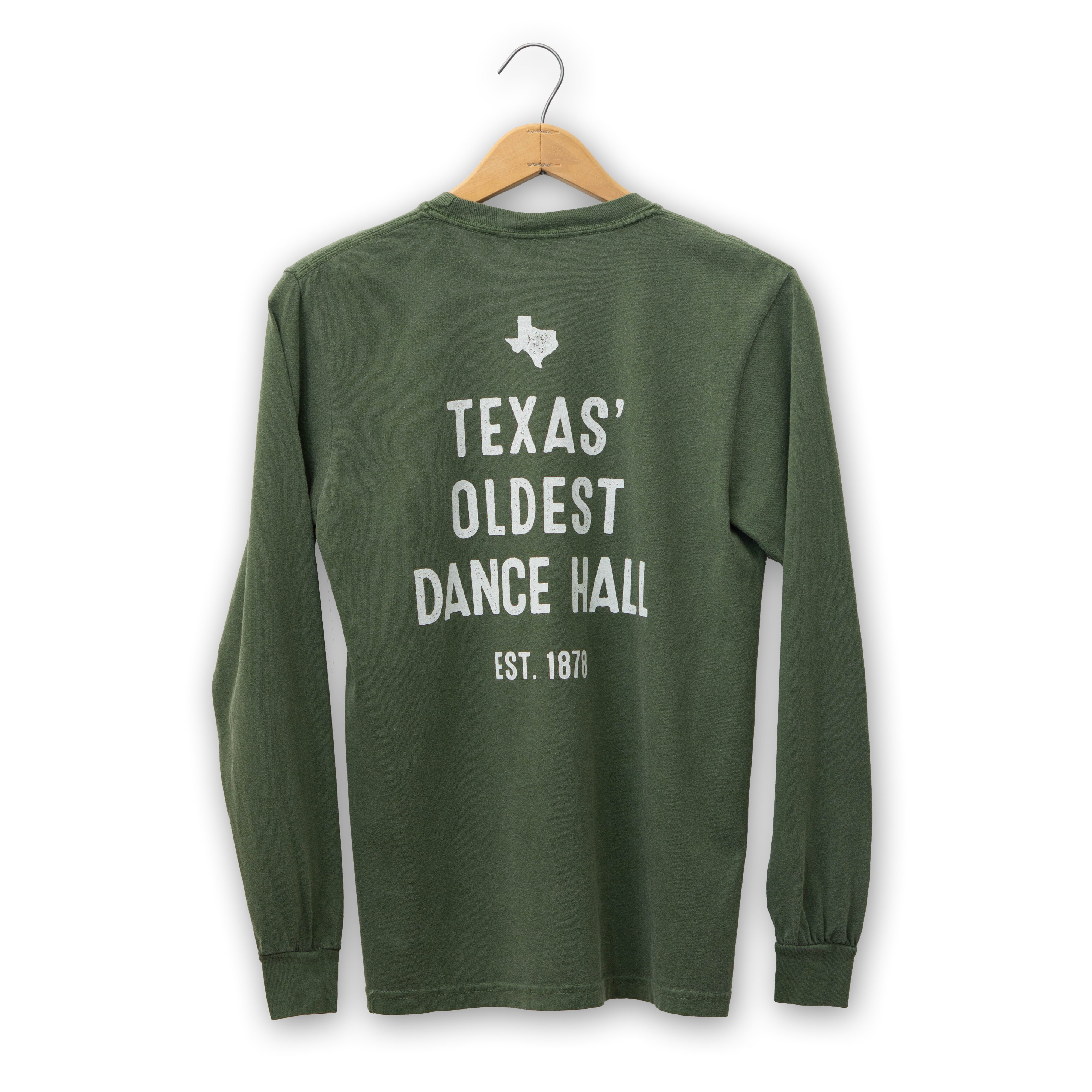 Gruene Hall Texas 1878 Comfort Colors Long Sleeve Tee