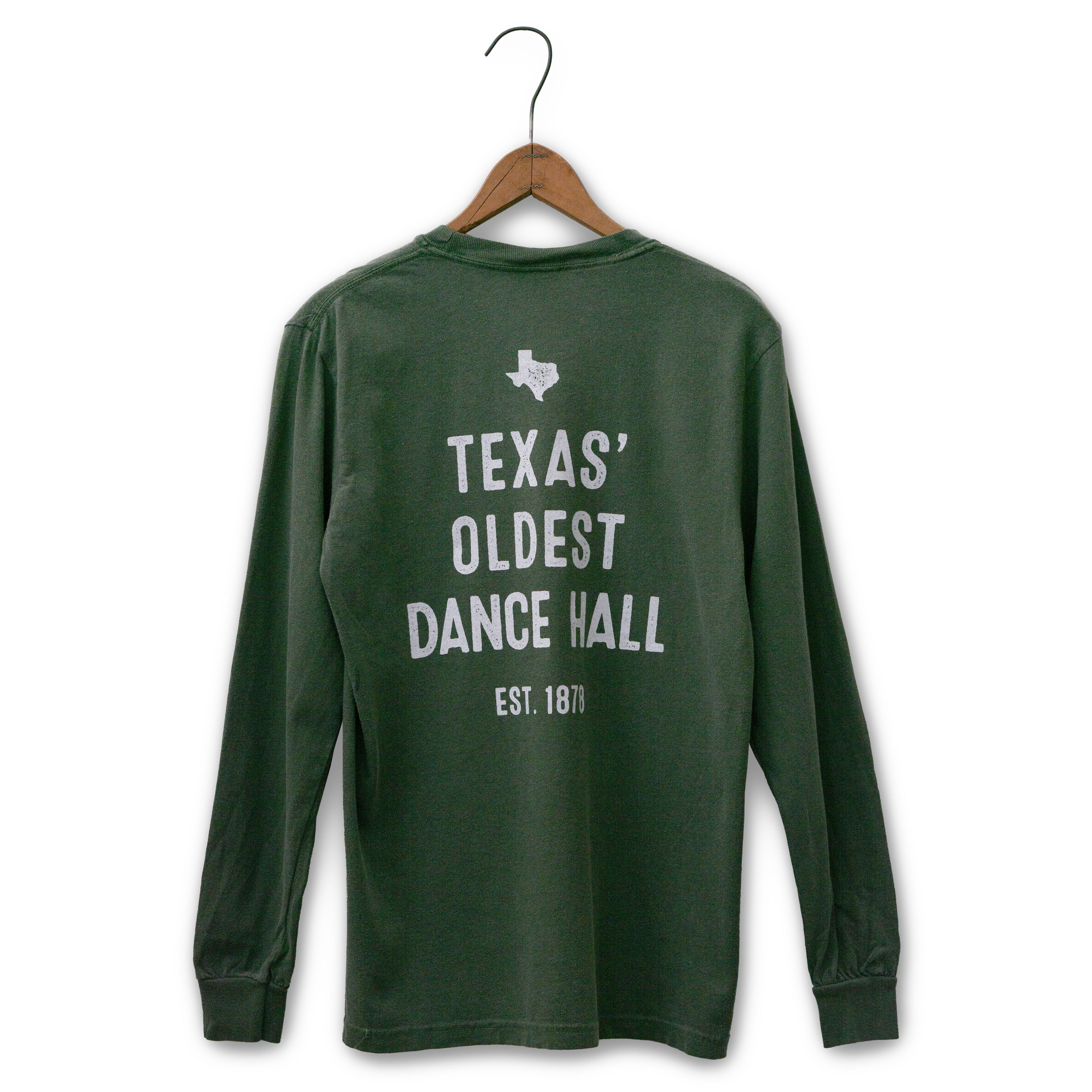 Gruene Hall Texas 1878 Comfort Colors Long Sleeve Tee