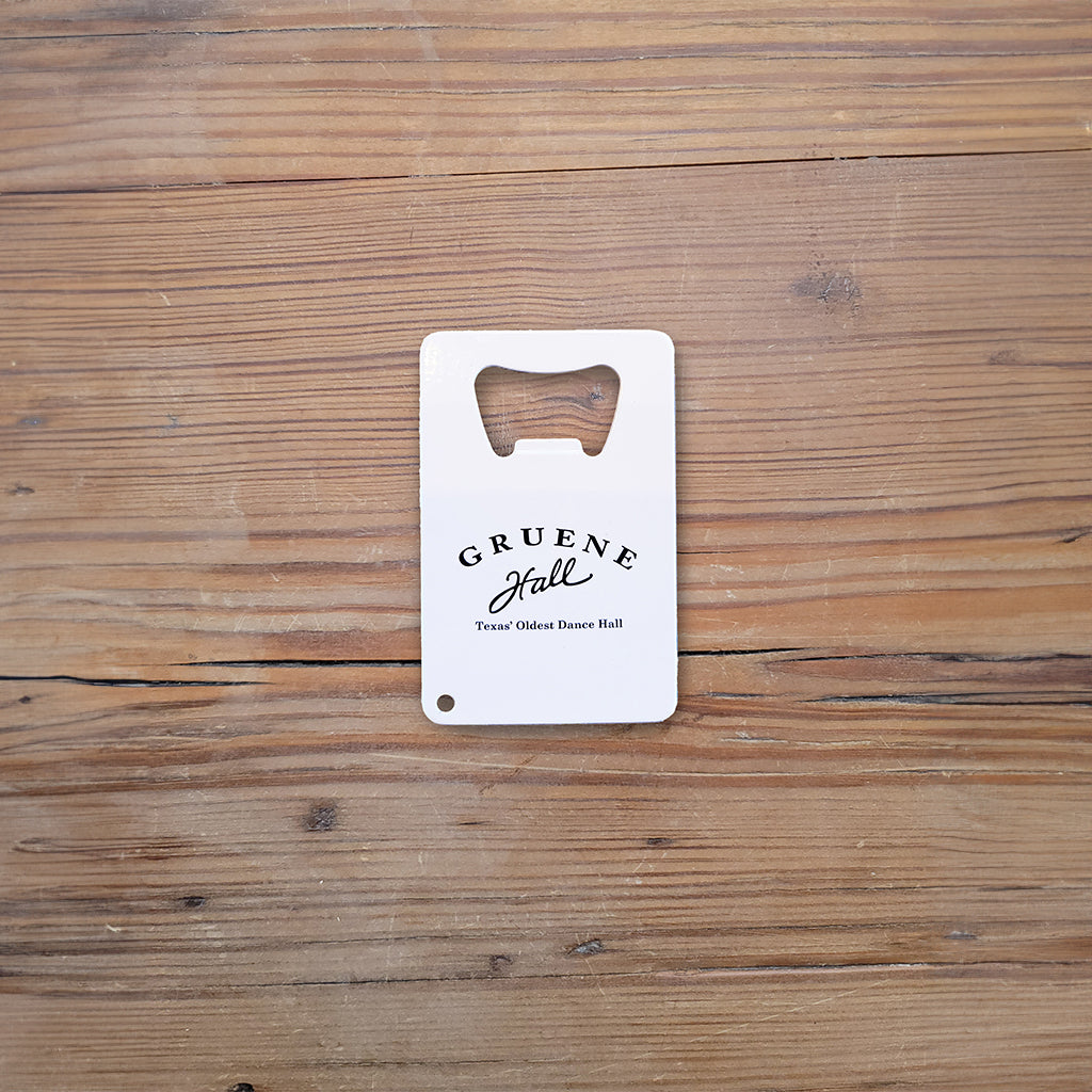 Gruene Hall logo bottle opener