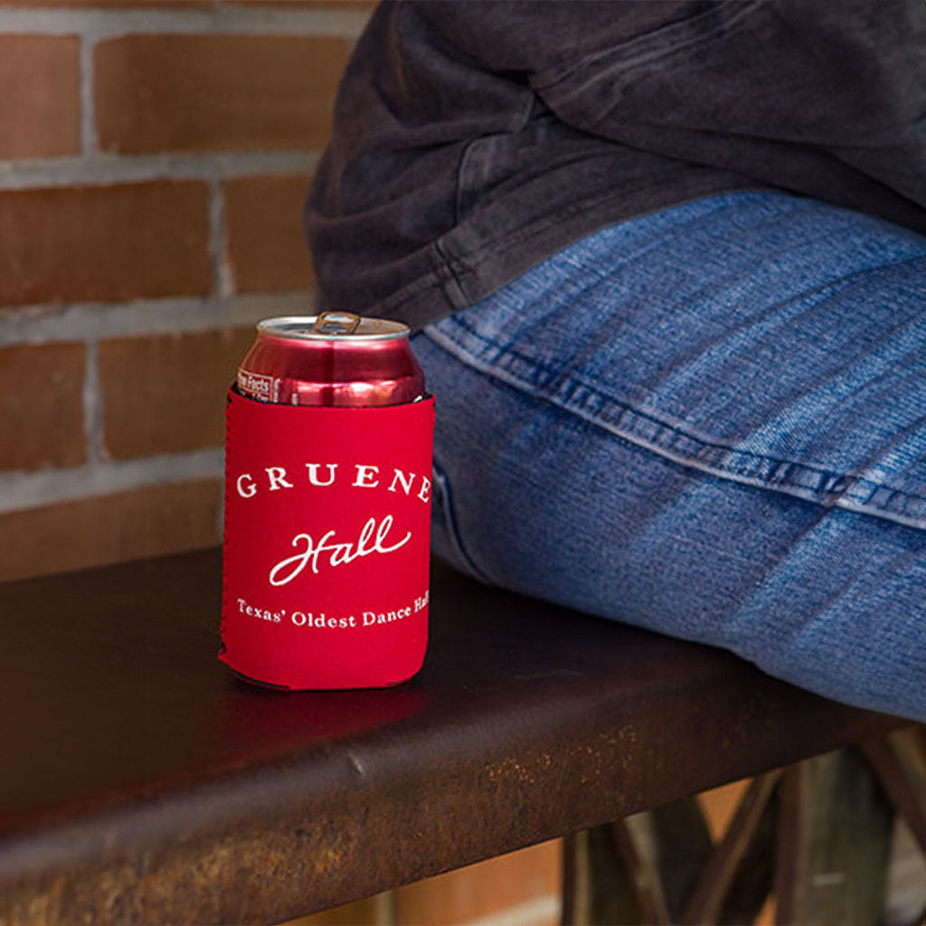 Gruene Hall logo koozie