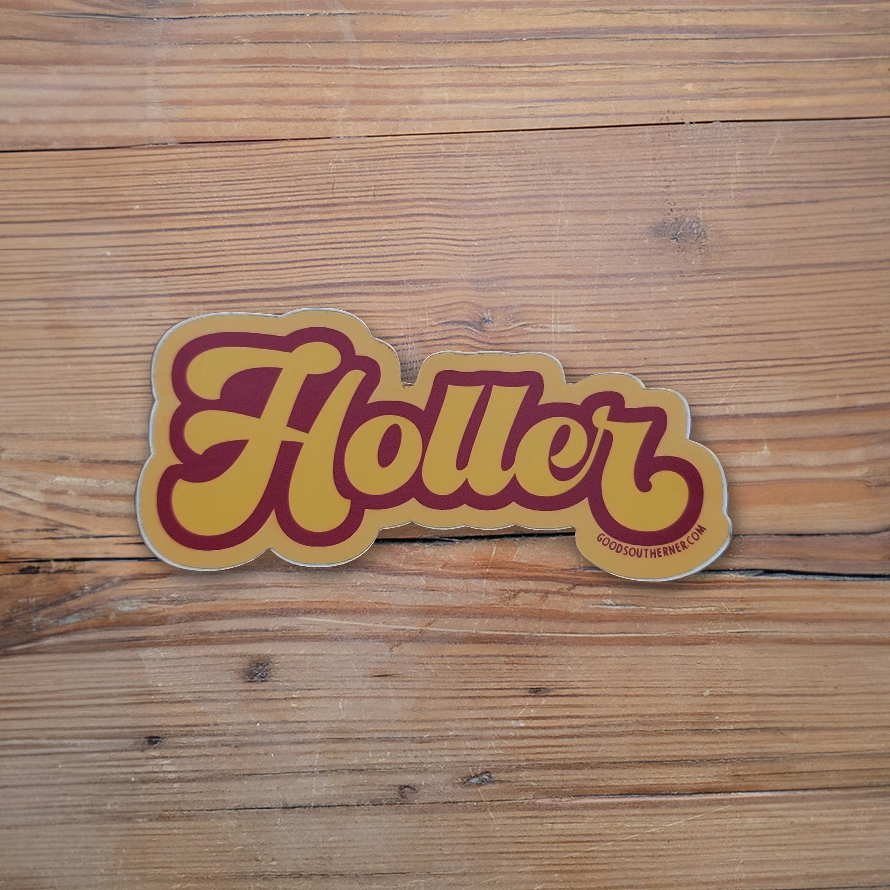 Holler Sticker