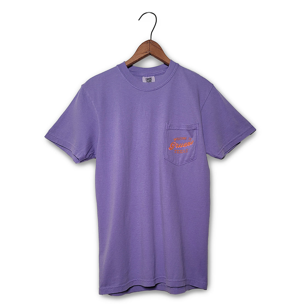 Sketched Gruene Comfort Colors Pocket Tee