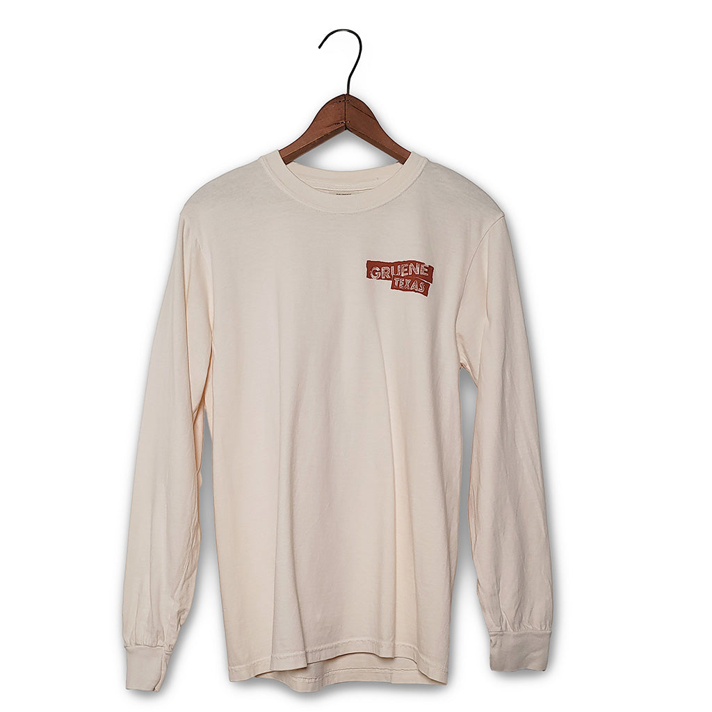 Gruene Tonal Collage Comfort Colors Long Sleeve Tee