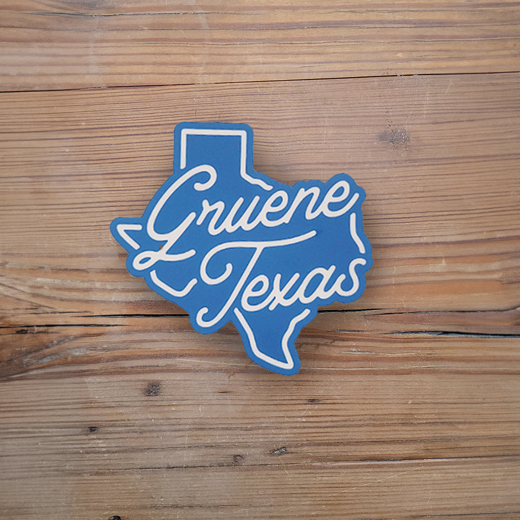 Blue Gruene Texas Sticker