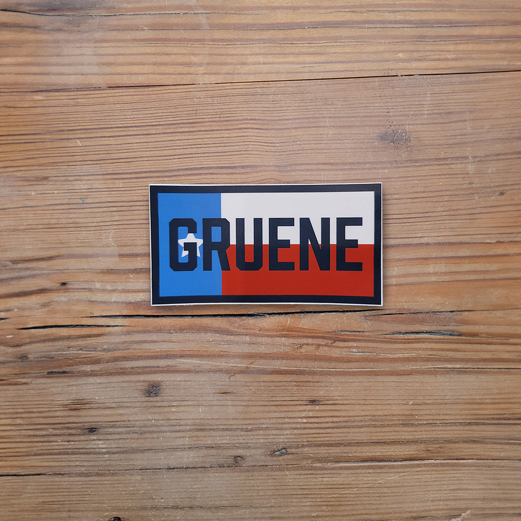 Gruene Texas flag sticker