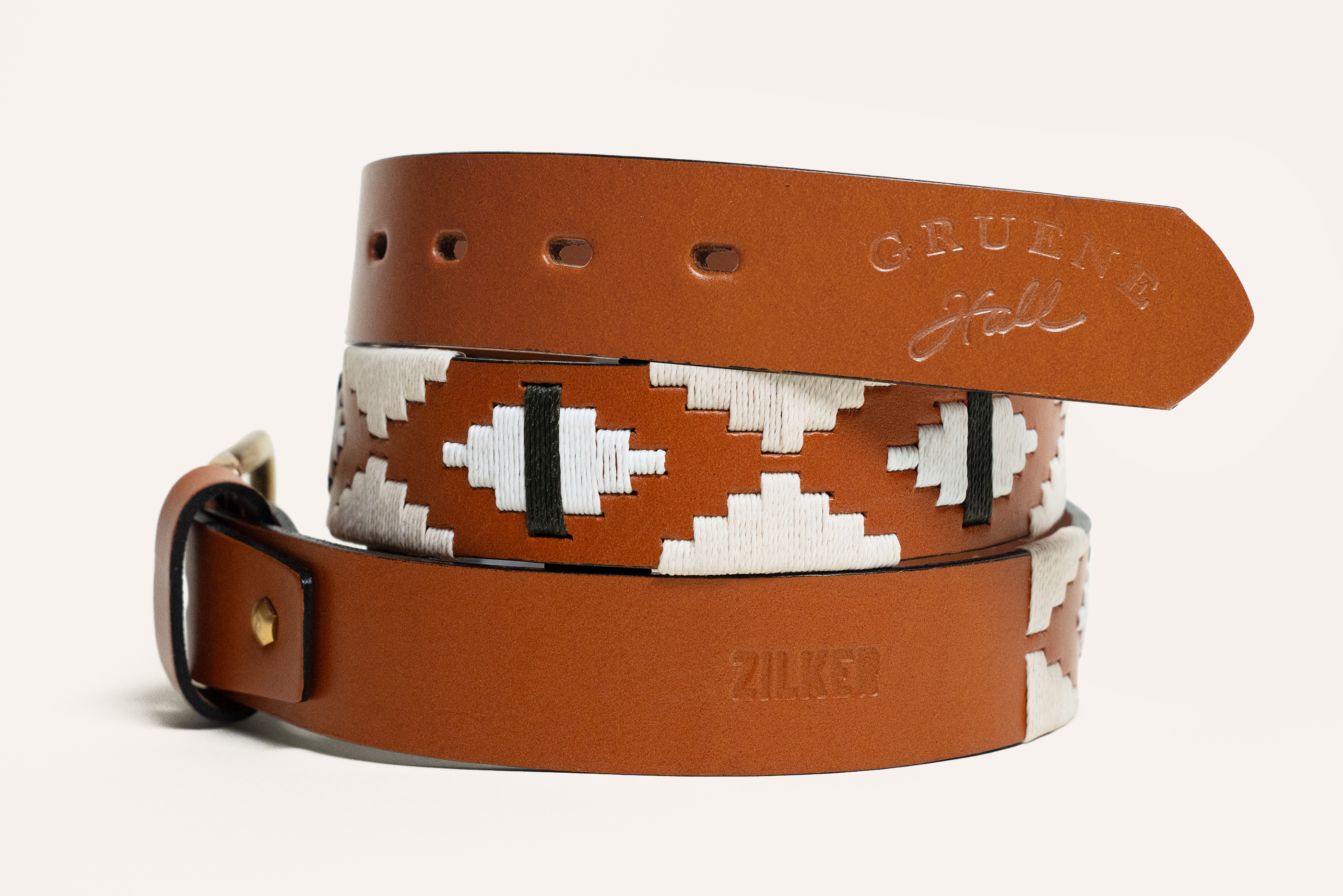 Gruene Hall Logo Belt by Zilker Belts