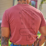 Gruene Hall Guitar Fret Comfort Colors Pocket Tee