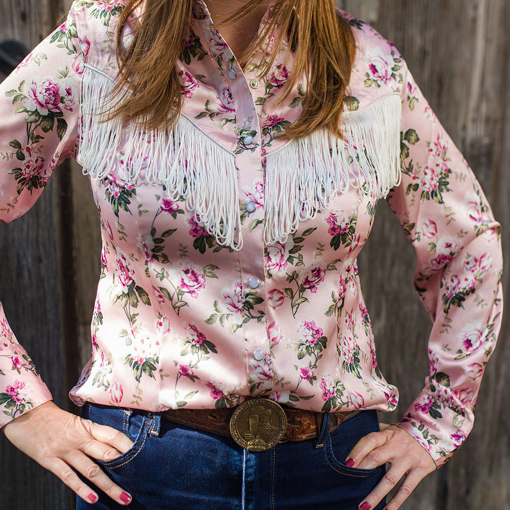 Rose Fringe Blouse by Scully #HC827