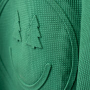 Happy Trees Embossed Holiday Waffle Sweatshirt