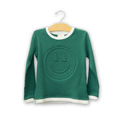Youth Happy Trees Embossed Holiday Waffle Sweatshirt