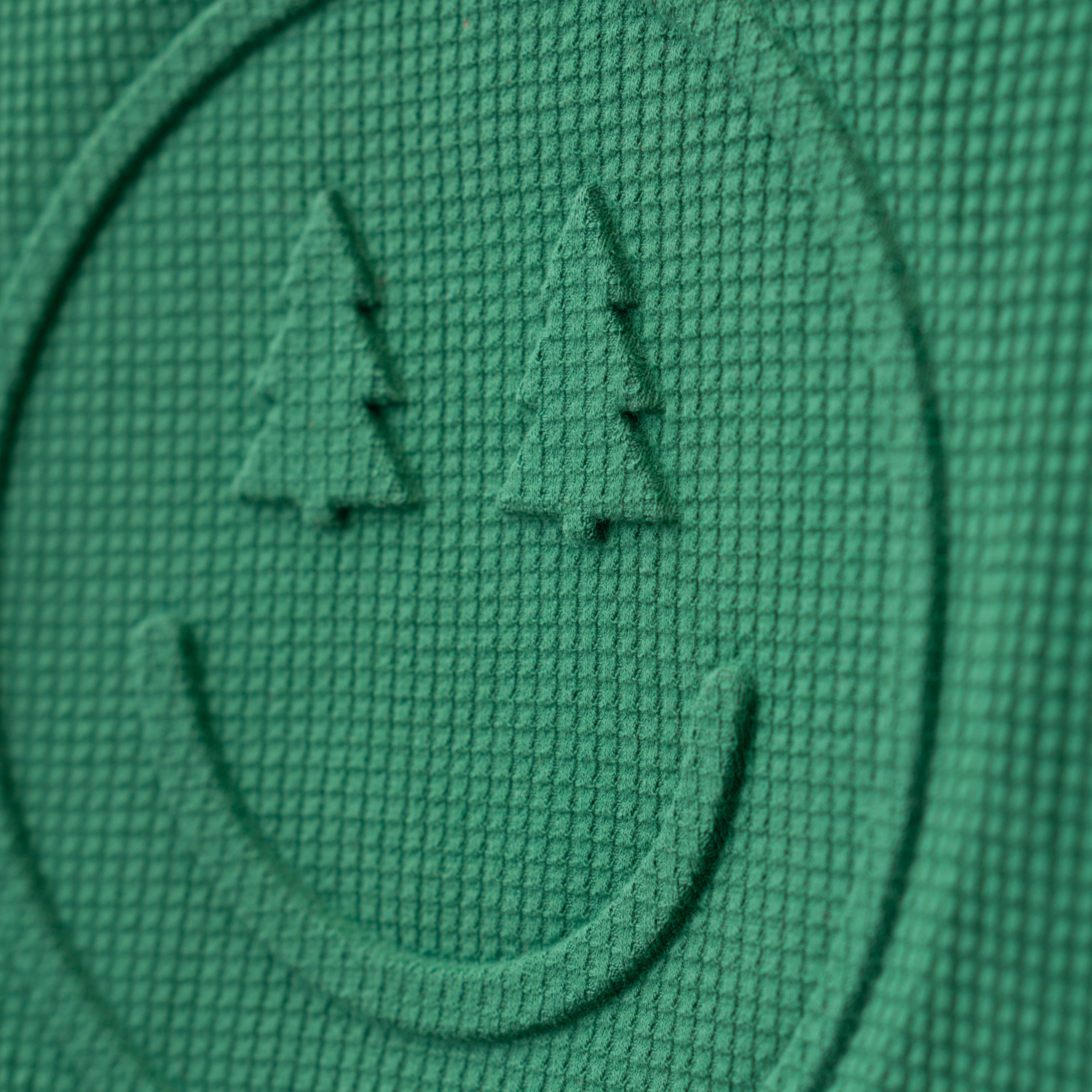 Youth Happy Trees Embossed Holiday Waffle Sweatshirt