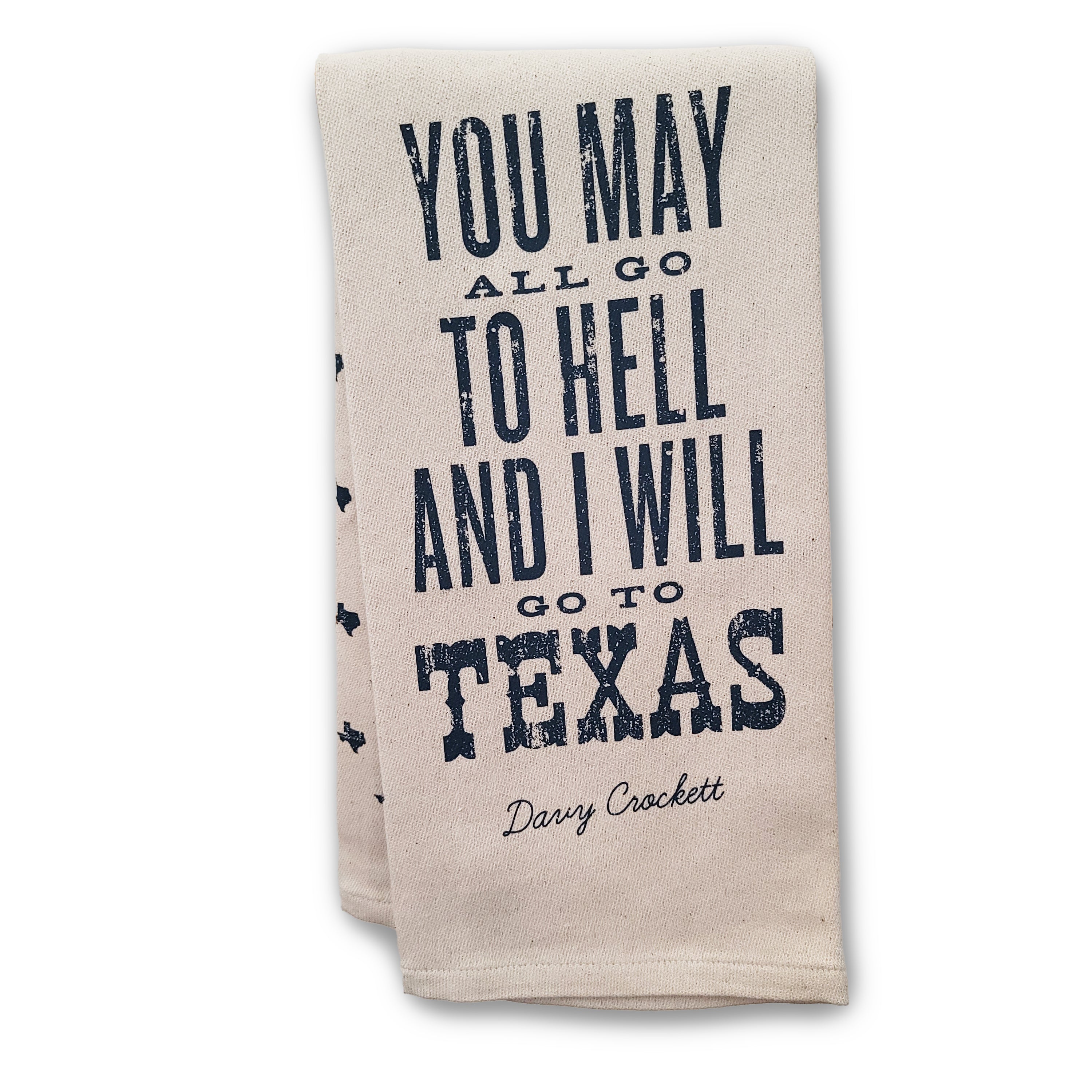 Davy Crockett Texas Tea Towel #KT62009