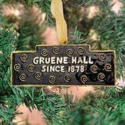 Gold Gruene Hall Building Cloisonné Ornament by Kitty Keller