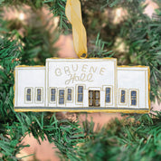 Gold Gruene Hall Building Cloisonné Ornament by Kitty Keller